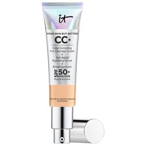 IT COSMETICS CC+ COLOR CORRECTING FULL COVERAGE CREAM in neutral medium (new)